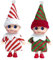2 bambole con elfo di Natale per ragazzi e ragazze, bambini, Babbo Natale, mini elfi, bambole di Natale, piccole elfi
