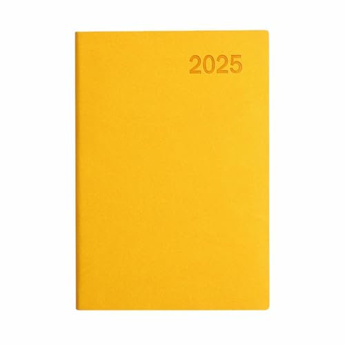 Kalender 2025 Buchkalender 365 Tage Planer Effizienz Executive Tagesbuch Buchkalender Zeitmanagement Planer mit Wasserfestem PU Leder Kalender A5 (B)