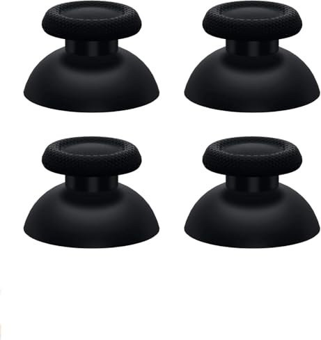4 tapas de repuesto para mando de PS5, Joystick analógico Thumbstick cubiertas, negro