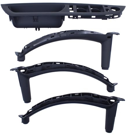 Türgriff Blenden Innentürgriff Verkleidung Fensterheber Abdeckung Türgriffverkleidung Zuziehgriff Tür Blende Griff Fensterschalterblende schwarz vorne hinten links und rechts für X5 E70 X6 E71 E72