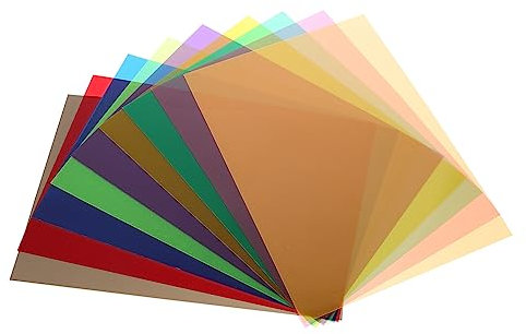 SOIMISS 9stücke Farbfilter Gelfiltern Transparente Farbfilmblätter Korrekturgel-lichtfilter Für Stroboskop-blitzlicht Led-licht Dj-Beleuchtung Und Feiertagsdekoration