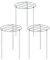 Piante rampicanti a traliccio, 3 pezzi, traliccio in ferro stabile, forniture da giardino multifunzionali per interni, fioriera in vaso, propagazione, verdure rialzate, 40 x 30 cm