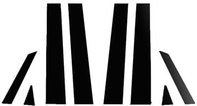 HUILA 8 Stück Autosäulenpfosten Türfensterverkleidung Aufkleber Aufkleber for Accent/Verna/Solaris/i25 Accent 4-türige Limousine 2011-2018