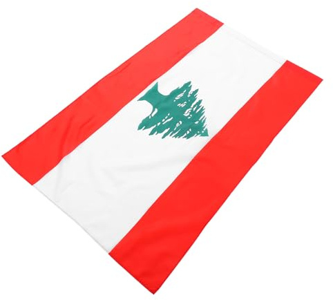 BESPORTBLE Libanon Flagge Polyester mit Stangenhülse Leicht Transportierbar für Außenbereich Feierlichkeiten und Kulturelle Dekoration