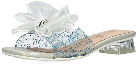 Laura Vita Misstyl by Damen Pantolette Tüllschleife transparent Melina 01