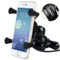 BlueFire Motorrad Handyhalterung, Universal X-Grip Aluminium 360°Drehbare Motorrad Handy Halter mit 5V 2,1A USB Ladegerät für Alle 3,5 Inch zu 6 Inch Handy GPS
