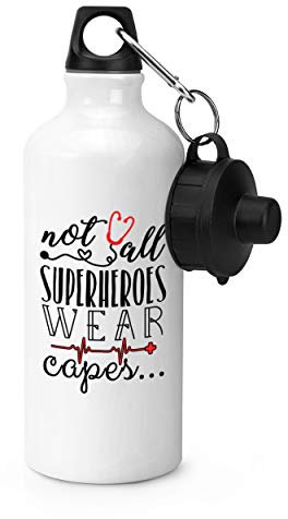 Gift Base Enfermera Doctor Paramédico Not All Superhéroes Ropa Capas Botella Deportes