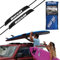DORSAL Universal Soft Racks with Car Roof Pads Tie Down Straps Storage Bag for Surfboards Kayak Canoe Paddleboards 28 Black