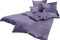 Lorena Uni Classic Bettwäsche Mako Satin Baumwolle einfarbig (Malve, 200 cm x 200 cm inkl. 2X 80x80cm Kissen)
