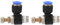 2 stücke Pneumatischer Fitting Rohr Pneumatische Armatur Regelventil Kupfer + Kunststoffrohr Luftstrom Drehzahlregler(SL6-01)