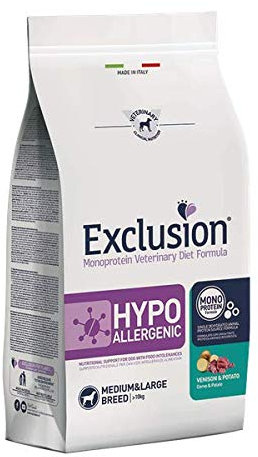 Exclusion Hypoallergenic Medium/Large Breed Hirsch & Kartoffel 12 kg