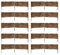 MC.Sammler Panneau en Saule tressé Palissades en Bois 16 Dimensions Hauteur: 20 cm Longueur: 120 cm clôture de Jardin 10 pièces