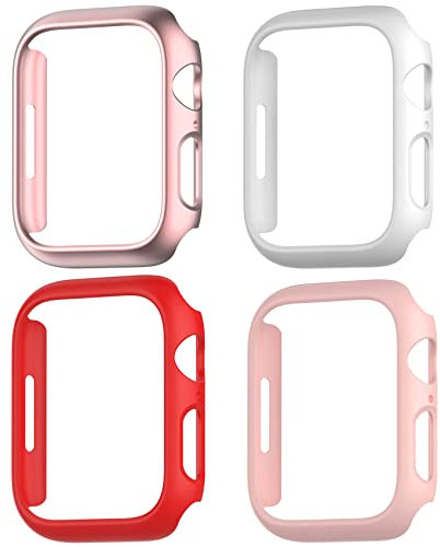 Funda Apple Watch Series 9 8 7 45mm con Protector [4-Piezas], Dilhvy PC Completa Carcasa para iWatch 9 8 7 45mm