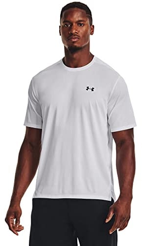 Under Armour Mens Tech Vent Short Sleeve T-Shirt White/Black L
