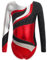 iEFiEL Mädchen Metallic Turnanzug Langarm Gymnastikanzug Tanzbody Leotard mit Strass Glänzende Ballett Trikot Turnkleidung Tanzkostüm Rot 170-176