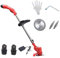 Tosaerba a batteria, tagliaerba retrattile da 1-30 cm tenuto in mano 12V ricaricabile tagliaerba portatile piccolo ad angolo regolabile per la casa
