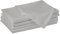 Encasa XO Baumwollstoffservietten | 6er-Set | Größe 43x43 cm | Light Grey Volltonfarbe | Waschmaschinenfest