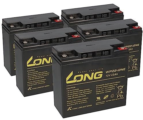 5X Akku Batterie 12V 22Ah kompatibel Elektroroller E-Scooter 60V 20Ah SXT Viper