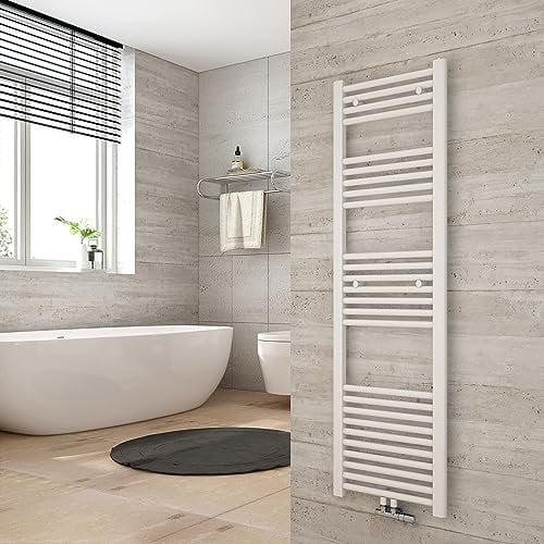 Heilmetz Anthrazit BadHeizkörper 40 x 140 cm Handtuchtrockner Bad-Heizkörper Handtuchheizkörper Mittelanschluss Heizung 663 Watt Leistung Handtuchwärmer