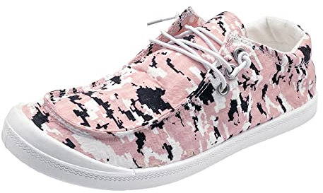 Espadrilles Donna Scarpe Donna Tie Dye Printing Scarpe Sportive Canvas Fashion Casual Scarpe Espadrilles Uomo, Colore: rosa., 38 EU