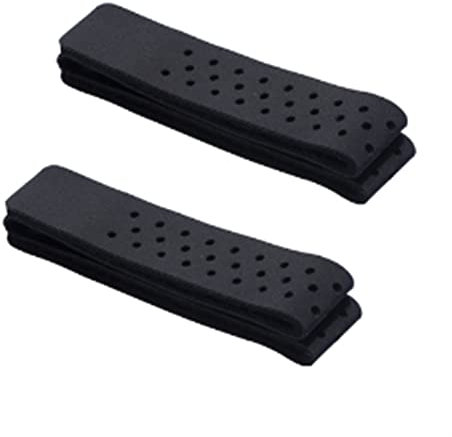 Josenidny 2Pcs Einstellbare und Atmungsaktive Armband Weiche Gurt für Pulsmesser - (Schwarz)