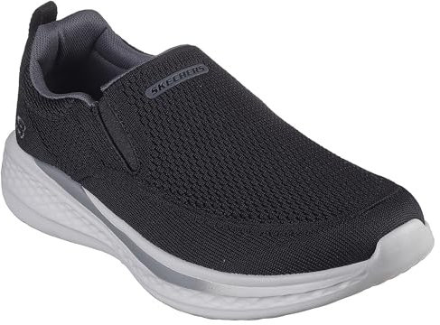 Skechers Slade Royce para Hombre, Malla Tejida Negra, 45.5 EU