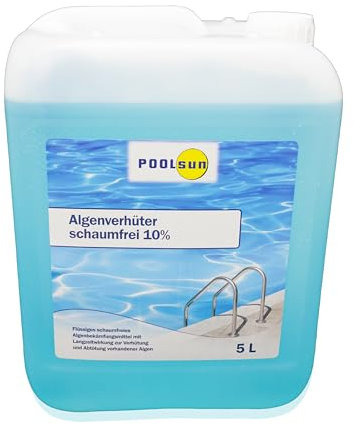PoolSun Algenverhüter 5 Liter - Flüssiges schaumfreies Algenbekämpfungsmittel