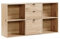 mokebo Aktenregal oder Raumteiler Regal in Eiche 'Der Verstauer', Holzregal mit Schubladen & Fächern, Bücherregal oder Würfelregal fürs Büro, Regal fürs Kinderzimmer in 132x75x35 (B/H/T in cm)