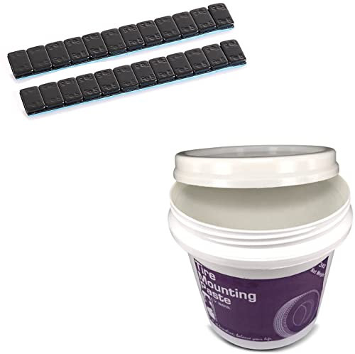 Set: Auswuchtgewichte 2 Stück 12x5g + Montagepaste 3kg