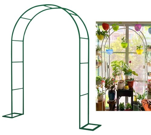 Gartenbogen [19 Mm Verzinktes Rohr], Rosenbogen Im Innenhof Für Verschiedene Kletterpflanzen, Pergola Spalier Für Zeremonienpartys, 120 140 180 200 240 260 280 300 350 420 Cm (B) * 220 230 Cm (H)(Colo
