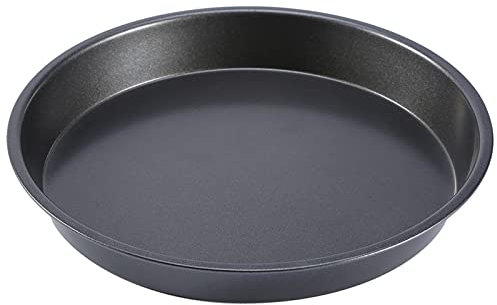 WGFOIP 9 Inch Round Baking Tray, Non Stick Pizza Tray Microwave Chip Pan Pizza Plate for Oven Baking Roasting