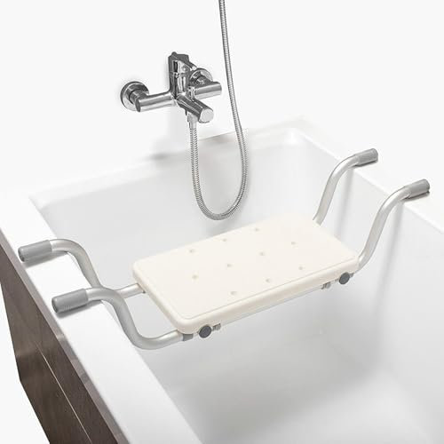 JAOGAUS Badewannensitz Senioren, rutschfest, 71-81.5 cm, 150 KG Tragkraft, für Erwachsene, Schwangere und Senioren