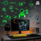 ANHUIB Xbox Glow in The Dark Gaming Decals - Gamer Zone Wall Stickers, Boys Bedrooms Wall Art, Gaming Accessories