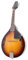 Vintage 8-String Acoustic Mandolin Instrument Set for Right Handed with Extra Strings, Bag, Picks, and Cleaning Cloth