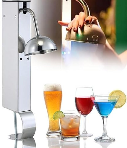 Enfriador/congelador de vidrio con CO2 comercial,1 taza/6 segundos,enfriador de vidrio,enfriador de vasos de vidrio,acero inoxidable,herramienta de barra para cerveza y vino,varios tipos de vasos,A