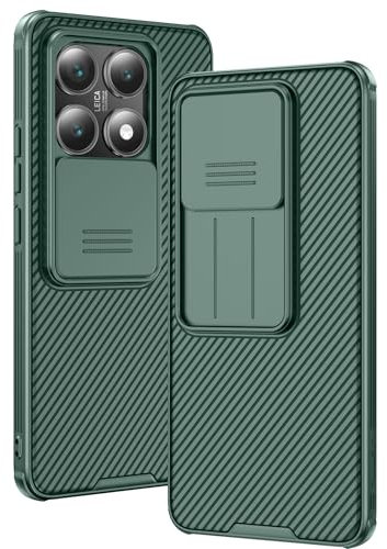 AROYI Handyhülle Kompatibel mit Xiaomi 14T Pro Hülle, für Xiaomi 14T Pro Hülle Kameraschutz mit Slide Camera Handyhülle (6,67 Zoll) - Grün