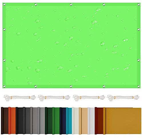 Pare-soleil d'extérieur 1 x 2,2 m 98 % anti-UV résistant à l'eau Idéal pour jardin, terrasse, cour, garage et fête Vert