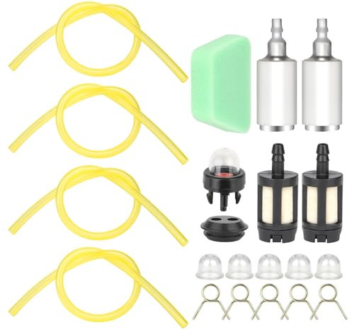 20 tubi del carburante per tosaerba, 2 x 3,5 mm/2,5 x 5 mm/3 x 5 mm/3 x 6 mm