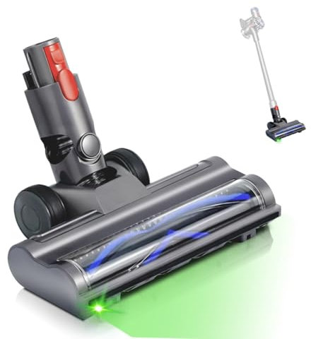 Bürste Ersatzteile mit Staubdetektionsfunktion kompatibel für Dyson Staubsauger V7, V8, V10, V11, V15, SV10, SV11, SV16, Zubehör, Bodendüse, Ersatzbürste, Turbobürste für Teppiche und Harte Böden