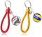 Schlüsselanhänger, 2Stk Volleyball Schlüsselanhänger, Mit Lederseil, Volleyball kindergeburtstag Mitgebsel Schlüsselbund, Volleyball Schlüsselhalter für Sports Souvenir Spielzeug Partygeschenke