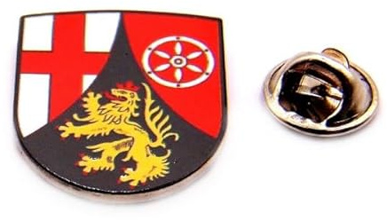 Rheinland-Pfalz Wappen Pin - Ansteck-Pin Bundesland Rheinland-Pfalz