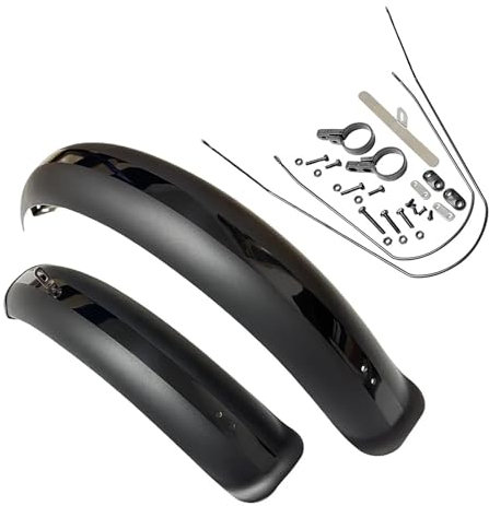 XYLRSMH Fahrrad Schutzblech 26-Zoll-All-Inclusive-Fahrrad-Schutzbleche, vorne und hinten, Set mit Ersatzteilen for Mountainbikes, Strandfahrräder, speziell for große Reifen MTB Schutzblech