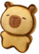 Zunishaone Linda Tostada Lujosa, Animal Relleno para Hornear - Simulación Toast Cat Capybara Plush Toys,Decoración del hogar Encantador Colgante de muñecas de Peluche, Almohada Adorable para el sofá