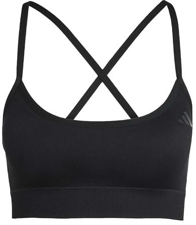 adidas Damen Workout Essentials Knit Light Support Padded Bra Sport-BH (1er Pack)
