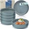SÄNGER Kairo Ocean | Pastaschalen 6 teilig, 6x Nudel Schalen aus Steingut, Schüssel Set spülmaschinenfest mikrowellenfest kratzfest, Schüssel blau Pasta Teller 800 ml | VALUE COLLECTION