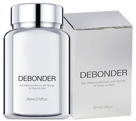 Press On Nail Remover - Nail Adhesive Debonder - Precise Multifunctional Fingernails and Toenails Gel Glue Remover for Home and Salon