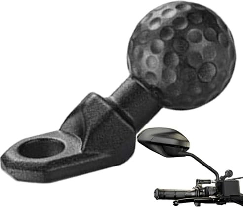 Angled Bolt Head Adapter Ball Base | Black Fork Stem Base with Ball Head | Rear View Mirror B-all Adapter | Aluminum 1 Baall Heaad for for RAaM Mount forBall Mount Adapt Motorcycle mobile bracket