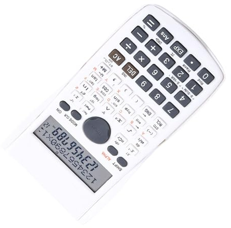 Sxhlseller 240 Funktionen Multifunktionen Wissenschaftlicher Taschenrechner Trigonometrischer Exponentialberechnungen für Studenten (White)