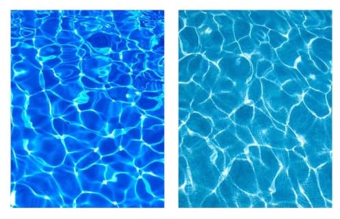 Eowppue Fiume Presepe - 5 Fogli di Carta Effetto Acqua Blu, 29.5x21 cm, per Decorazioni Fai-da-Te, scenari e Modelli, Adesivi autoadesivi con Effetto Acqua ondulata