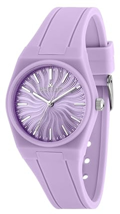 Morellato Orologio Donna, Solo tempo, Analogico, 34 mm, Collezione VIVACE, Silicone, Motivo a Onde